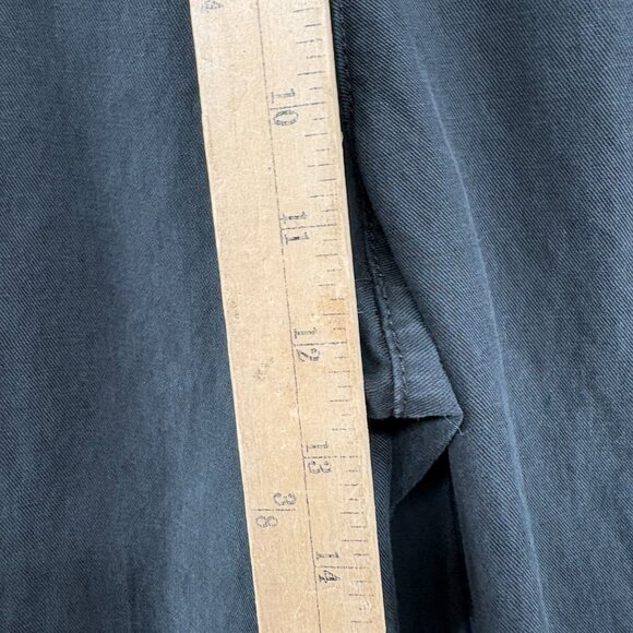 Madewell The Petite Harlow Wide-Leg Pant in Black Linen Blend - Picture 7 of 14